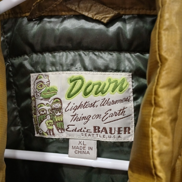 EDDIE BAUER Sz XL Down Filled Puffer Coat - Picture 4 of 8